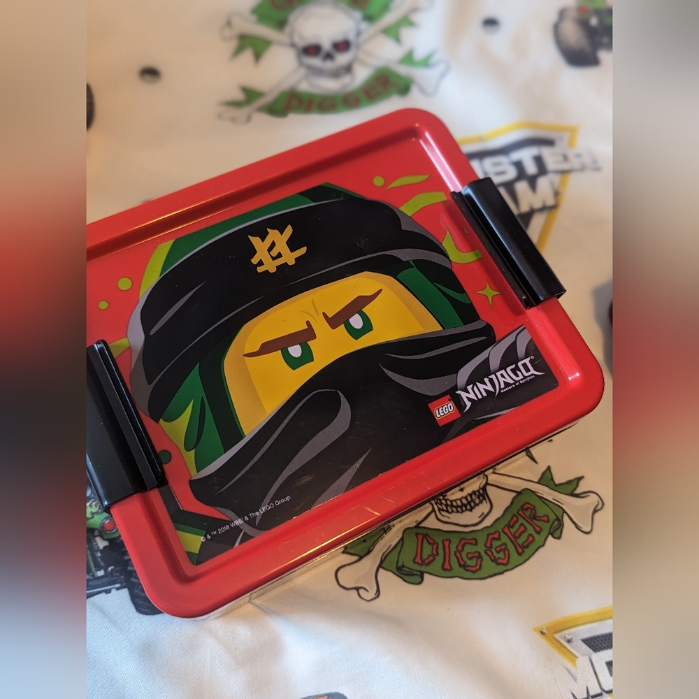 LEGO Ninjago Red Lunch Box with Ninja Design